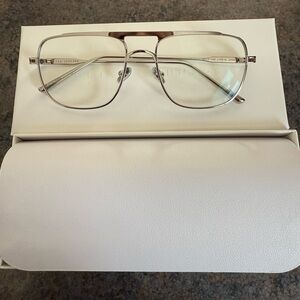 NEW In Box Elisa Johnson Jane Glasses - Silver Frame Blue Light